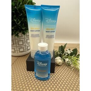 Disney Resorts Sea Salt Lotion & Mouthwash Set 3pc 2oz Each New Hotel Toiletries